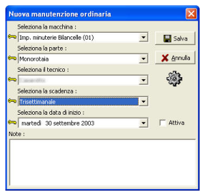 Gestore manutenzioni